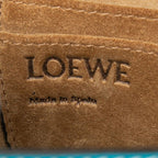 Loewe Gate Mini Floral Crossbody Shoulder Bag Pochette Blue Multicolor Leather — view 5
