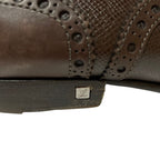 Louis Vuitton Monogram Medallion Leather Shoes 6 Brown — view 8