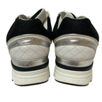 Chanel CC Logo Suede Leather Mesh Sneakers 36 Black White — view 3