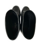Chanel Camellia Leather Short Boots 36.5 Black — view 4