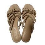 Hermes Chaine D'ancre Strap Flat Sandals 35 Beige — view 4