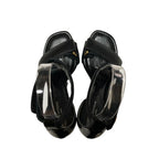Louis Vuitton Stella Line Ankle Strap Wedge Sole Sandals 35 Black — view 4