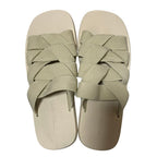 Bottega Veneta Plat Mule Intrecciato Flat Sandals 42 Ivory — view 4