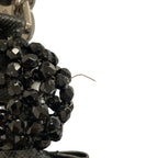 Prada Beads Bear Charm Key Holder Black — view 3