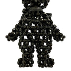 Prada Beads Bear Charm Key Holder Black — view 8