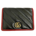 Gucci GG Marmont Quilted Compact Wallet Black