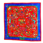 Hermes Carre 90 Pierres D' Orient Et D' Occident Oriental Stone and Western