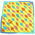 Hermes Merveilleuses Lanternes Carre 40 Silk Scarf Yellow