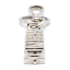Fendi Graphy Logo Key Ring Key Holder Silver — view 3