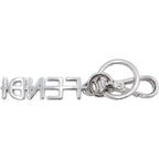 Fendi Graphy Logo Key Ring Key Holder Silver — view 2