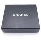 Chanel CC Logo Trifold Wallet Compact Coin Case Black Caviar Silver — view 6