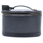Louis Vuitton Epi Nice Vanity Handbag Case Black Noir Leather Gold