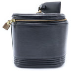 Louis Vuitton Epi Nice Vanity Handbag Case Black Noir Leather Gold — view 3