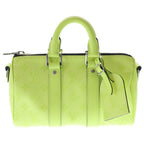 Louis Vuitton Keepall Bandouliere 25 Taigarama Mini Boston Bag Neon Yellow