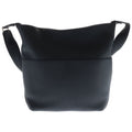 Dior Vertical Hobo Shoulder Bag Black Leather Silver