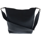 Dior Vertical Hobo Shoulder Bag Black Leather Silver — view 2
