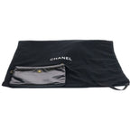 Chanel 22 Small CC Logo Shiny Calfskin Pouch Leather Chain Shoulder Bag Black — view 6