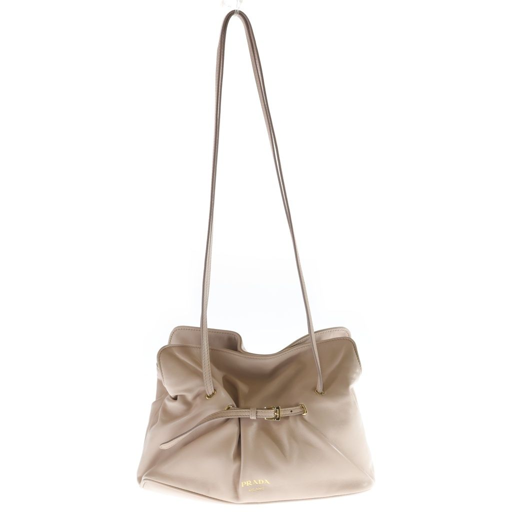 Prada Small Mini Shoulder Bag Baby Pink Calfskin Gold