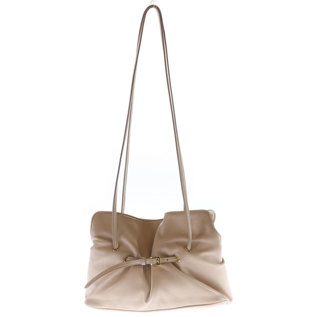 Prada Small Mini Shoulder Bag Baby Pink Calfskin Gold — view 2