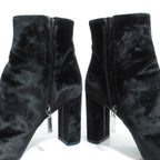 Saint Laurent Paris Velvet Ankle Boots 36.5 Black — view 6