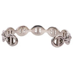 Hermes Chaine D'ancre Bangle Bracelet Silver — view 4