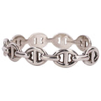 Hermes Chaine D'ancre Bangle Bracelet Silver — view 3