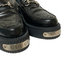 Gucci Logo Plate Horsebit Clipper Loafers 6.5 Black — view 6