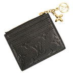 Louis Vuitton Monogram Empreinte Card Holder LV Charm Coin Case Black — view 2