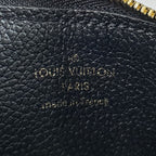 Louis Vuitton Monogram Empreinte Card Holder LV Charm Coin Case Black — view 9