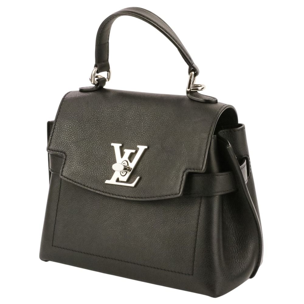 Louis Vuitton Lockme Mini 2-Way Leather Shoulder Bag Black — view 8