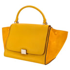 Celine Trapeze Tote Shoulder Bag Yellow — view 3
