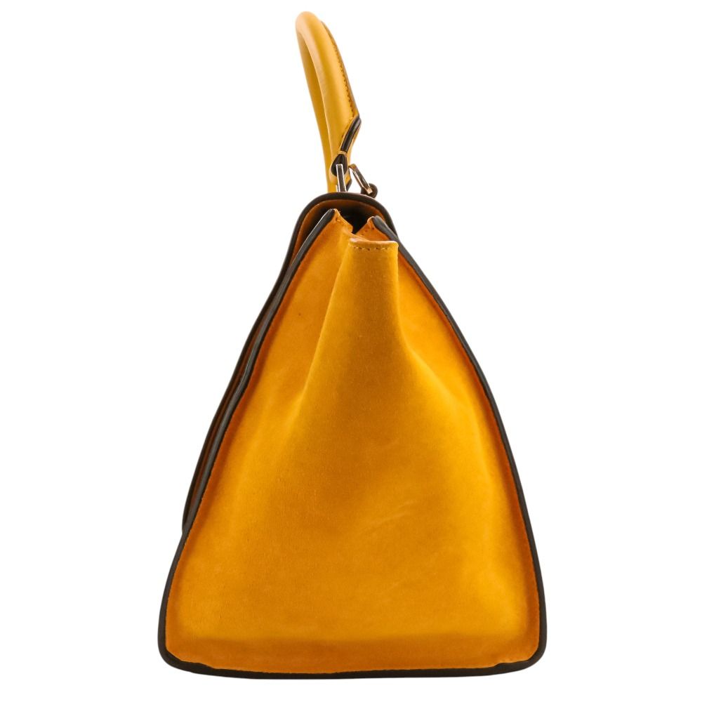 Celine Trapeze Tote Shoulder Bag Yellow — view 5
