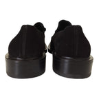 Gucci Horsebit Suede Leather Loafers Shoes Black — view 5