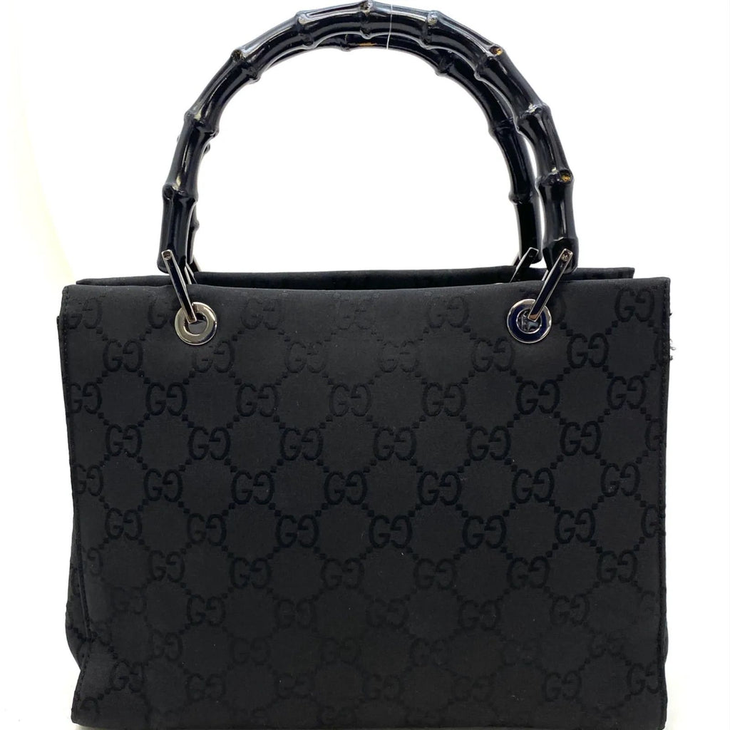 Gucci Handbag Bamboo Tote Nylon Black Travel — view 2