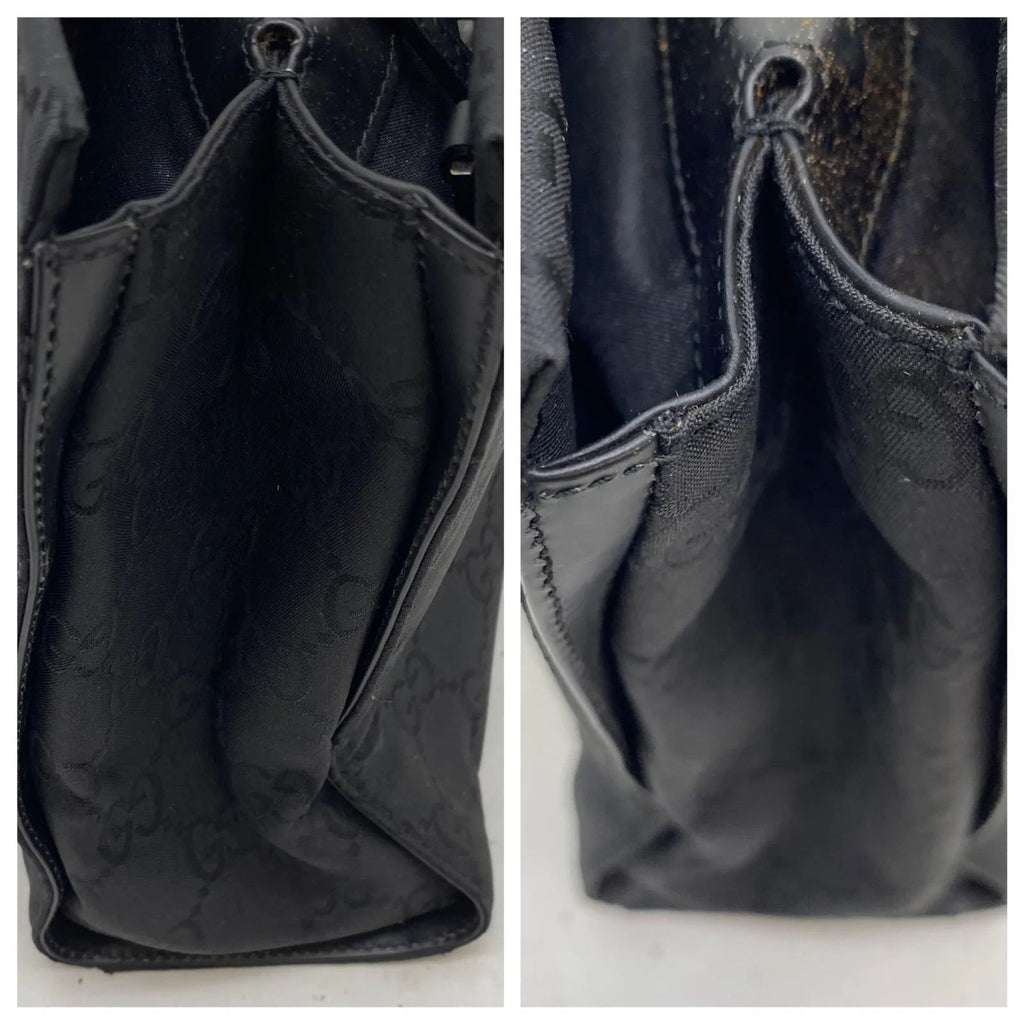Gucci Handbag Bamboo Tote Nylon Black Travel — view 6