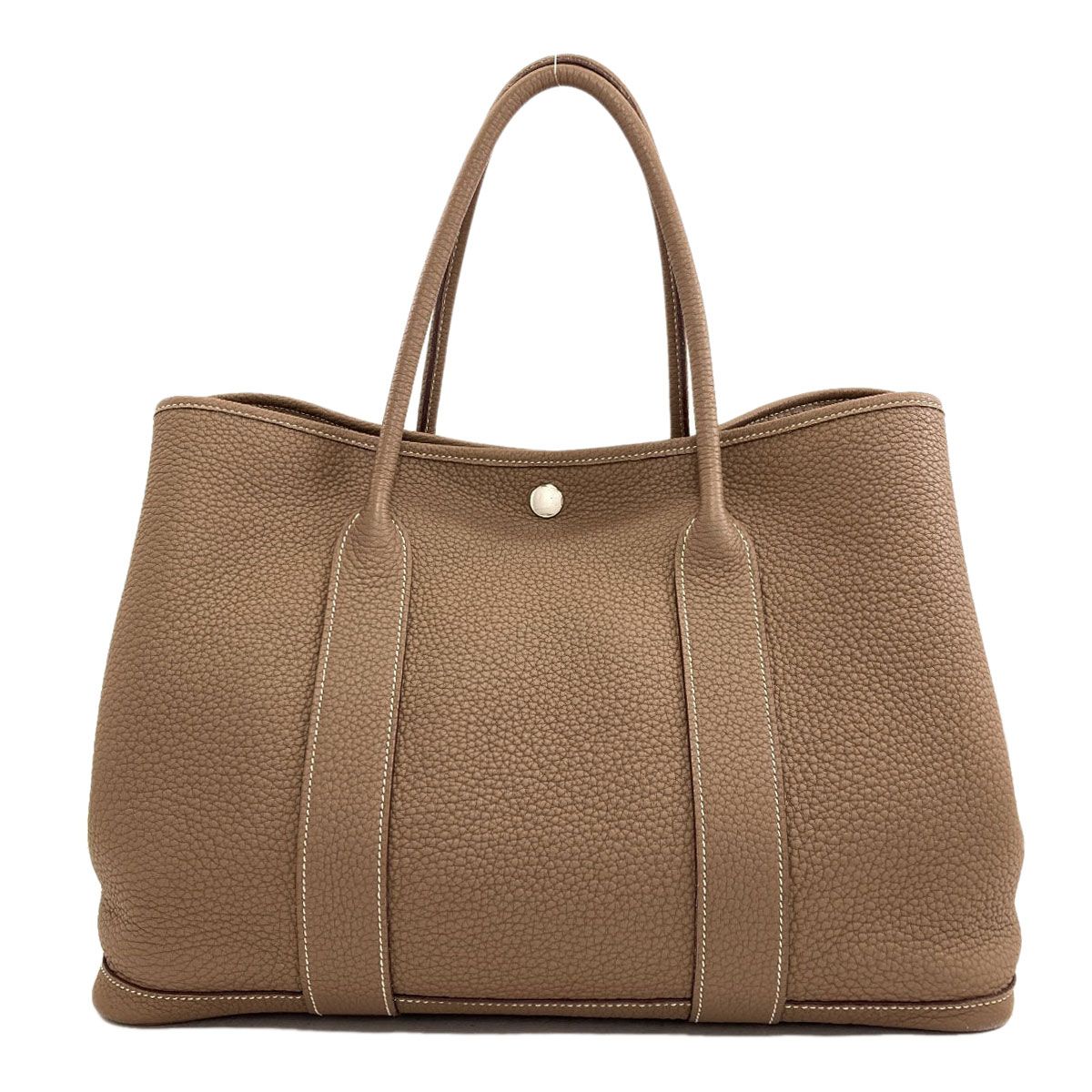 Hermes Garden Party PM Etoupe Silver Tote Negonda — view 2