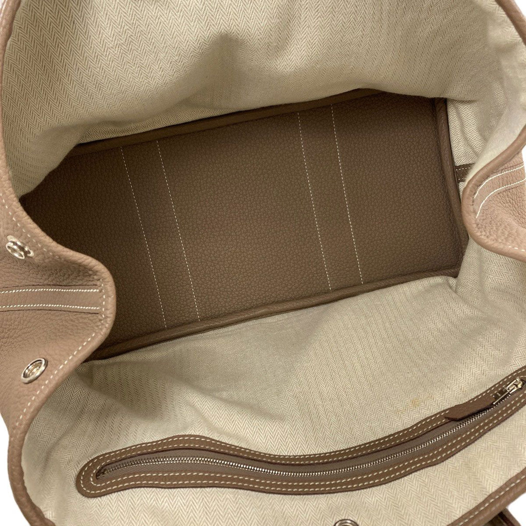 Hermes Garden Party PM Etoupe Silver Tote Negonda — view 5