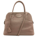 Hermes Bolide 31 Etoupe Silver Handbag Taurillon