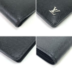 Louis Vuitton Bifold Wallet Taiga Portefeuille Multiple Black — view 6