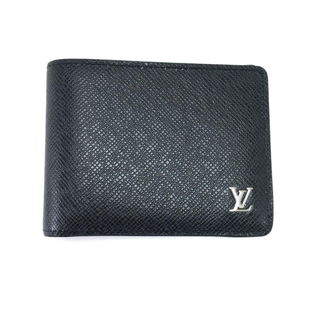 Louis Vuitton Bifold Wallet Taiga Portefeuille Multiple Black — view 2