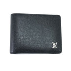 Louis Vuitton Bifold Wallet Taiga Portefeuille Multiple Black — view 2