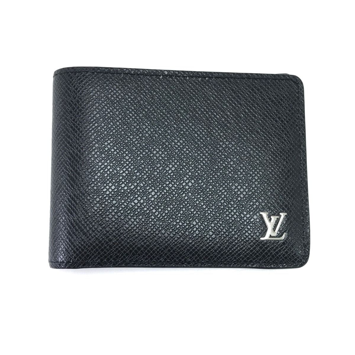 Louis Vuitton Bifold Wallet Taiga Portefeuille Multiple Black — view 2