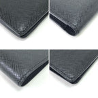 Louis Vuitton Bifold Wallet Taiga Portefeuille Multiple Black — view 5
