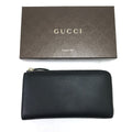Gucci L-shaped Zipper Wallet Black
