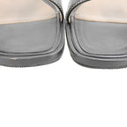 Hermes Oran Flat Sandals Shoes Black 36.5 — view 4