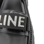 Celine Leather Fabric Sandals Bulky Shoes Black 38.5 — view 5