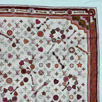Louis Vuitton Scarf Silk Monogram Pink — view 3