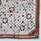 Louis Vuitton Scarf Silk Monogram Pink — view 4