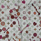 Louis Vuitton Scarf Silk Monogram Pink — view 6