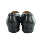 Hermes Chaine D'ancre Loafers Moccasins Leather Logo Gold 36.5 Black — view 5